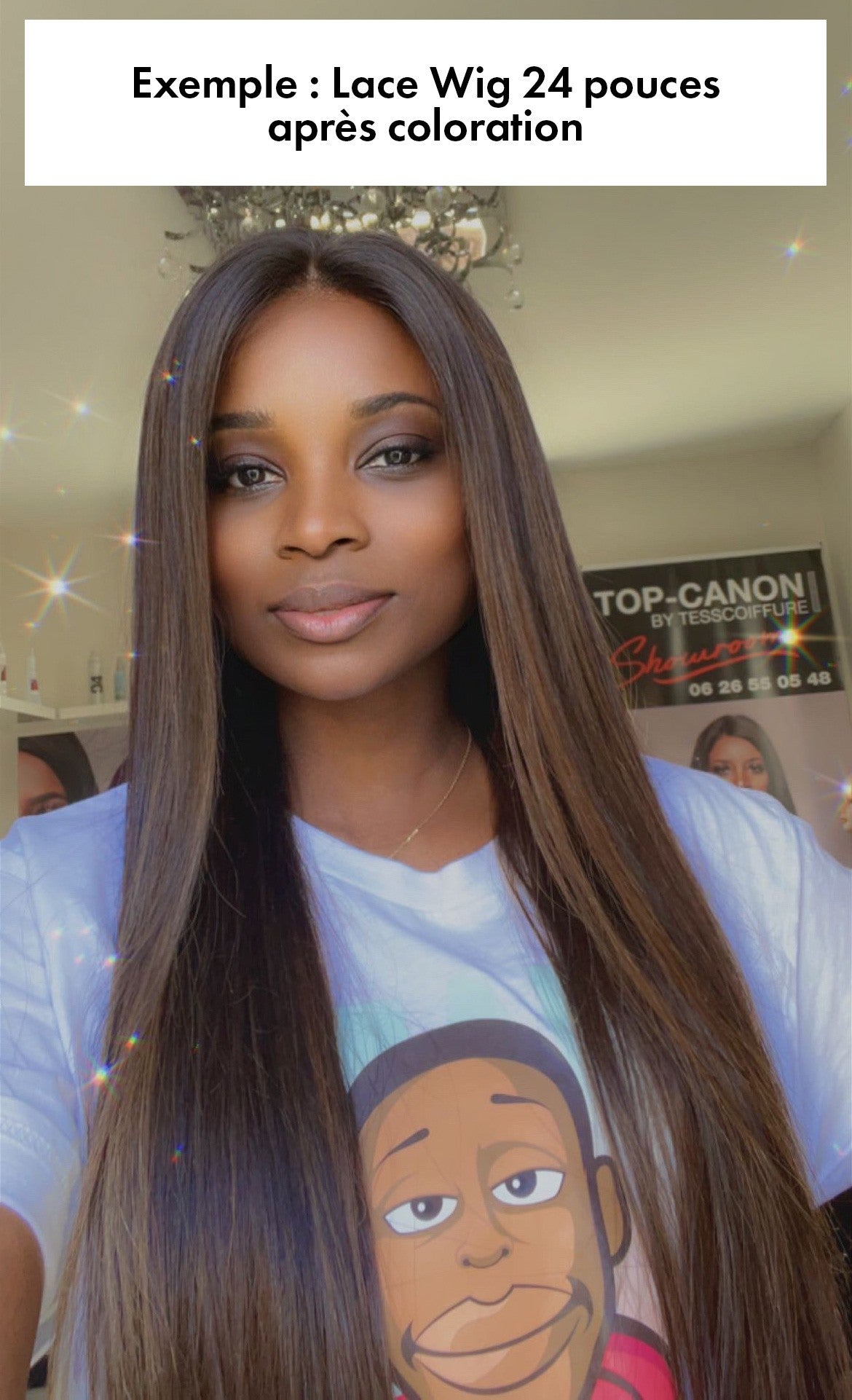 Perruque Straight (Lisse) - Frontal Lace Wig Qualité Remy Hair