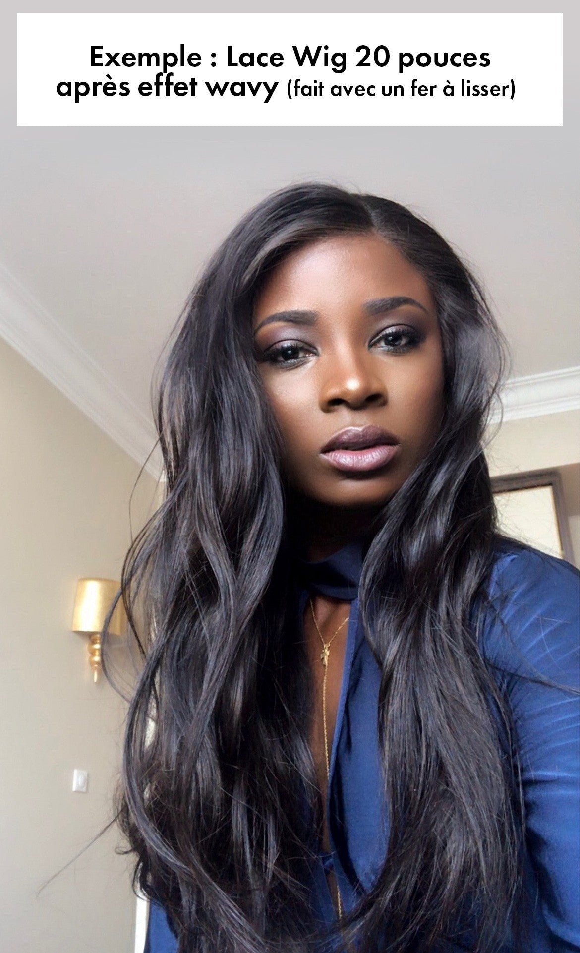 Perruque Straight (Lisse) - Frontal Lace Wig Qualité Remy Hair
