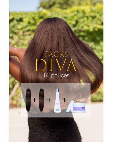 Pack Diva 14 pouces Tissage Straight Haut de Gamme RAW Hair